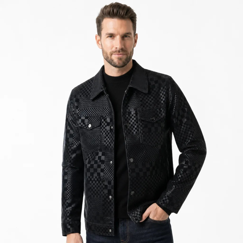 Jayson | Veste pour homme à col à carreaux
