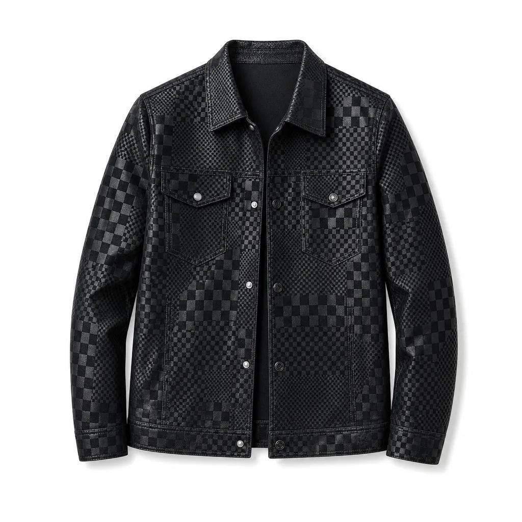Jayson | Veste pour homme à col à carreaux