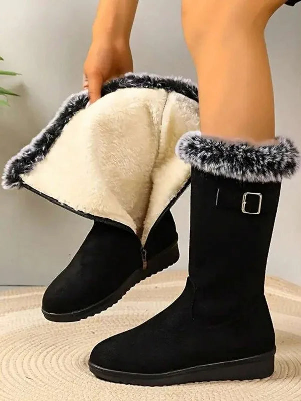 Kaci | Botas de Inverno Quentes com Acabamento em Pelo para Mulher