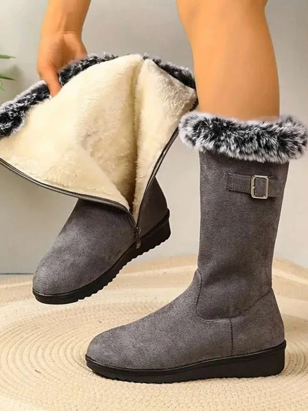 Kaci | Botas de Inverno Quentes com Acabamento em Pelo para Mulher