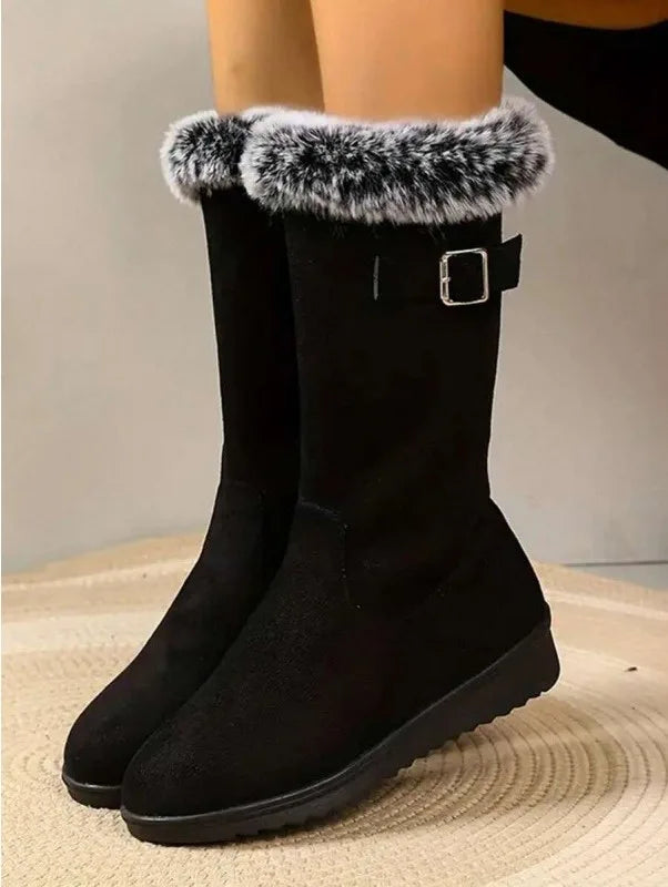 Kaci | Botas de Inverno Quentes com Acabamento em Pelo para Mulher