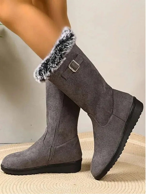 Kaci | Botas de Inverno Quentes com Acabamento em Pelo para Mulher
