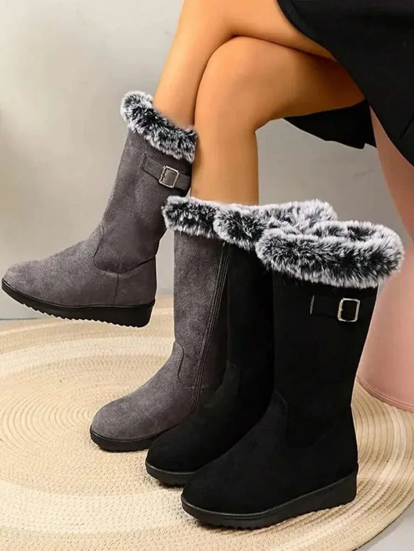 Kaci | Botas de Inverno Quentes com Acabamento em Pelo para Mulher