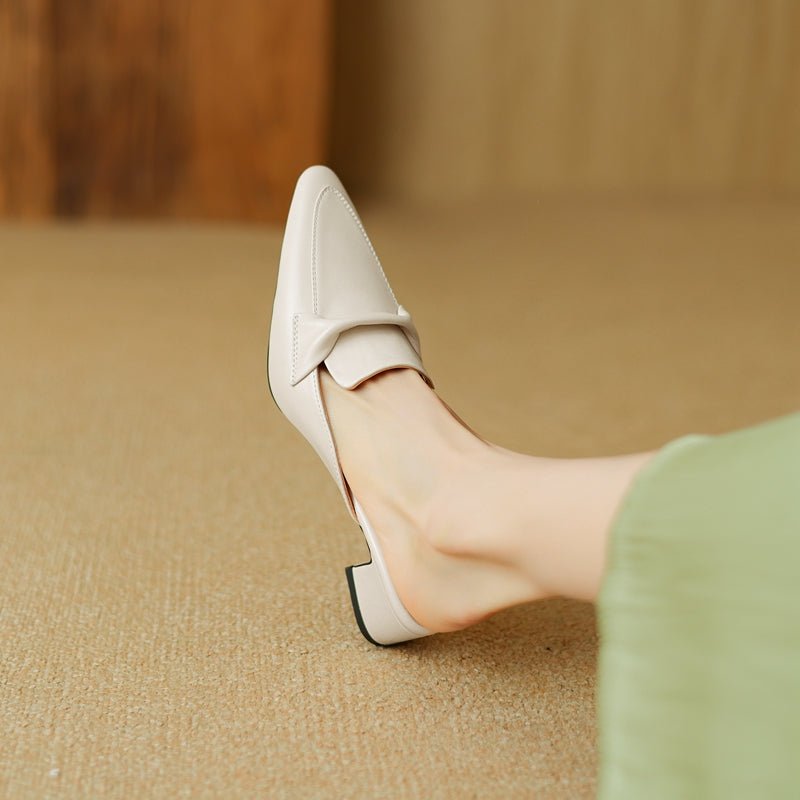 KATRINA LEATHER MULES - ARDEN ROVE