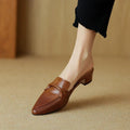 KATRINA LEATHER MULES - ARDEN ROVE