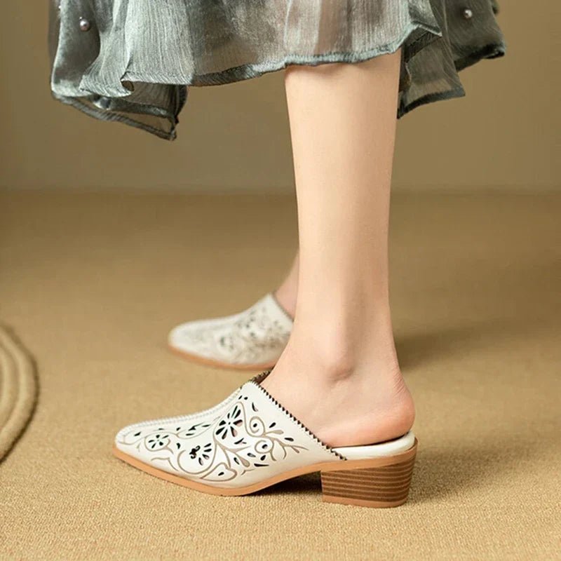 KAYLOR GENUINE LEATHER MULES - ARDEN ROVE