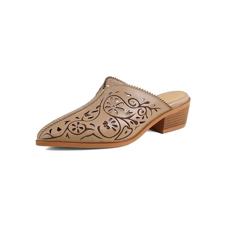 KAYLOR GENUINE LEATHER MULES - ARDEN ROVE