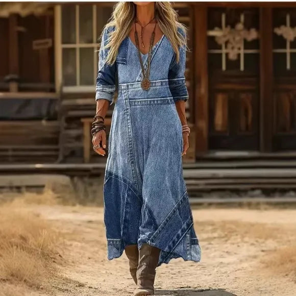 Kimberley | Vintageklänning för dam med långa ärmar