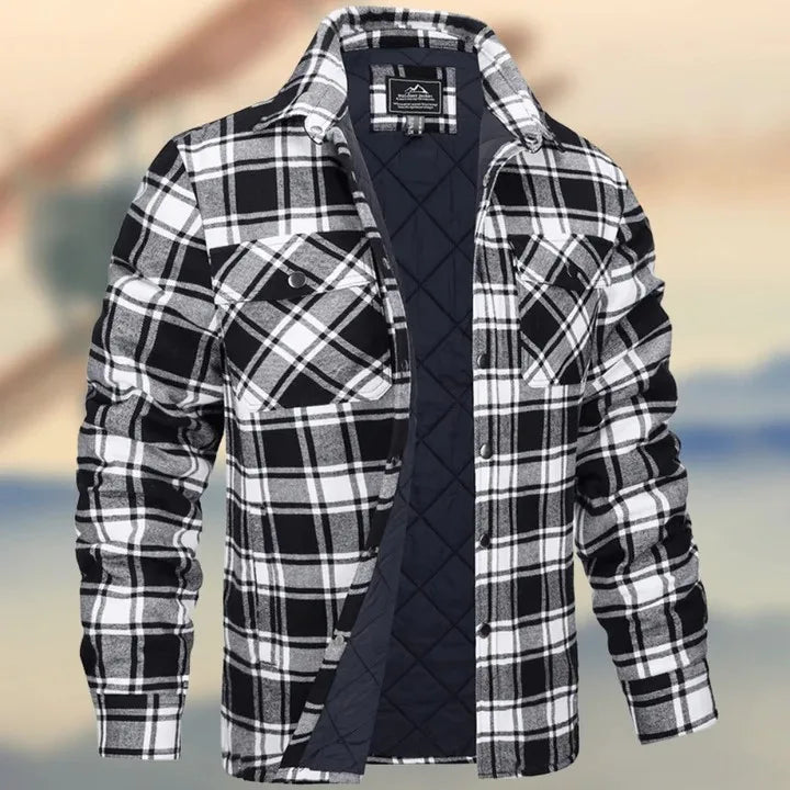 Kurt | Veste en flanelle de coton pour homme