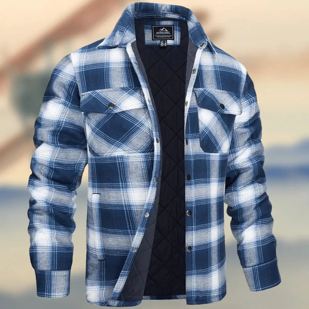 Kurt | Veste en flanelle de coton pour homme