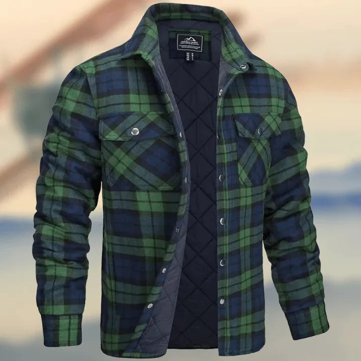 Kurt | Veste en flanelle de coton pour homme