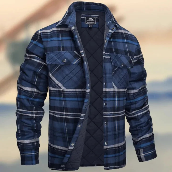 Kurt | Veste en flanelle de coton pour homme