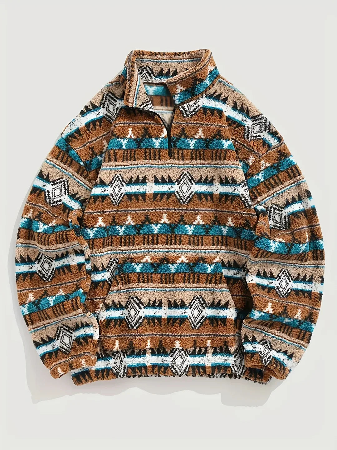 Kodiak | Pull western à col zippé pour homme
