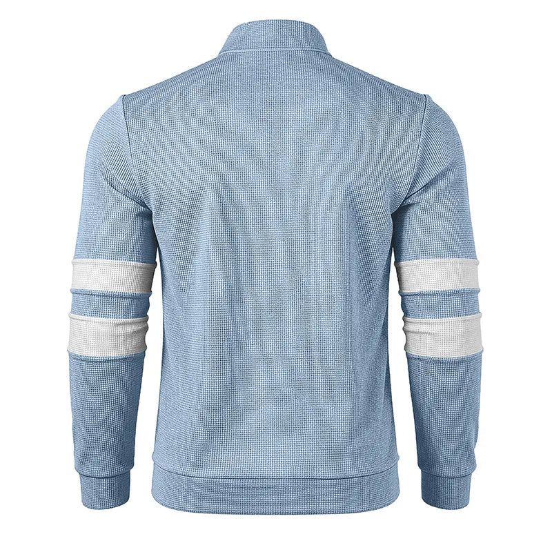 Larson | Men's Quilted Quarter-Zip Sweater