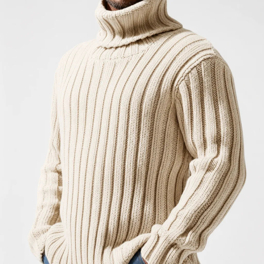 Leonardo | Men's Textured High-Neck Sweater