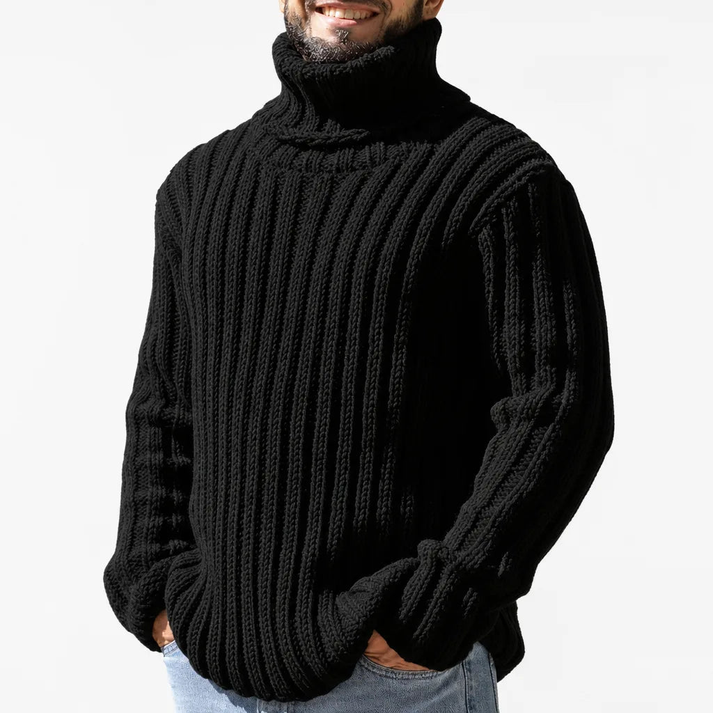 Leonardo | Men's Textured High-Neck Sweater