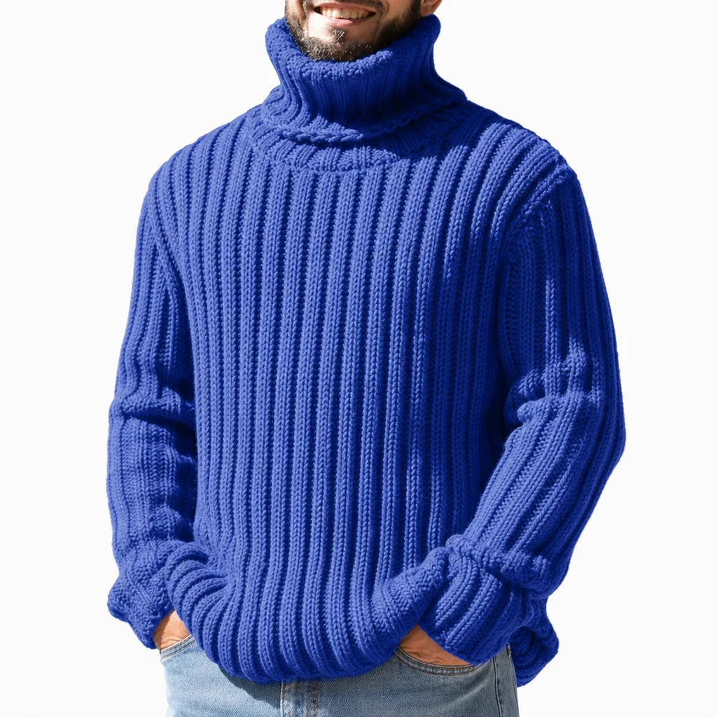 Leonardo | Men's Textured High-Neck Sweater