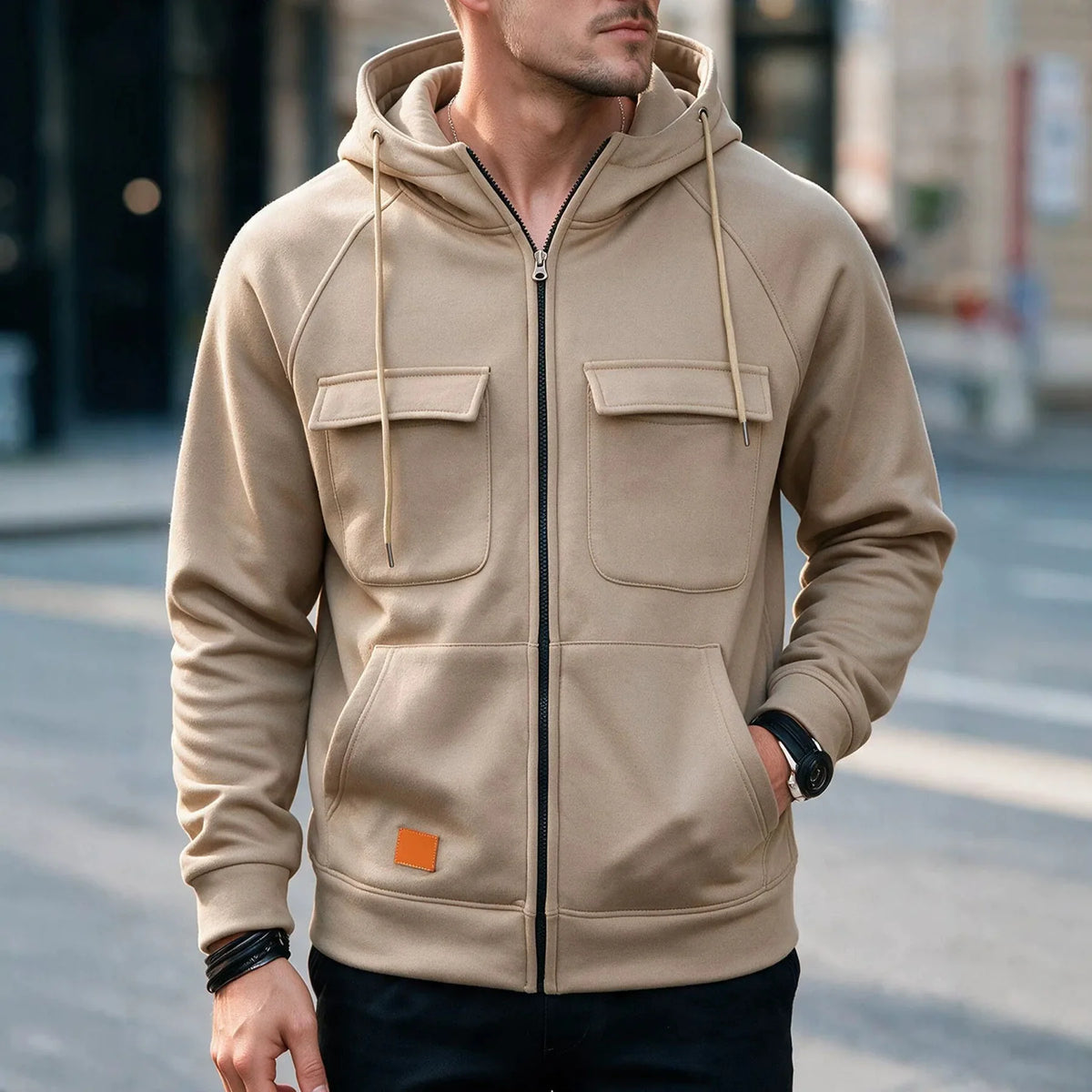 Leopold | Sudadera premium con capucha para hombre
