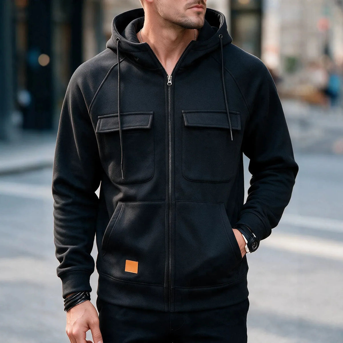 Leopold | Sudadera premium con capucha para hombre