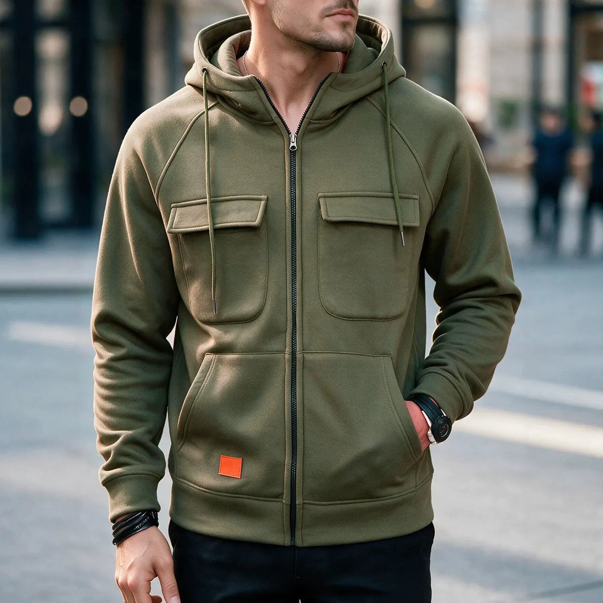 Leopold | Sudadera premium con capucha para hombre