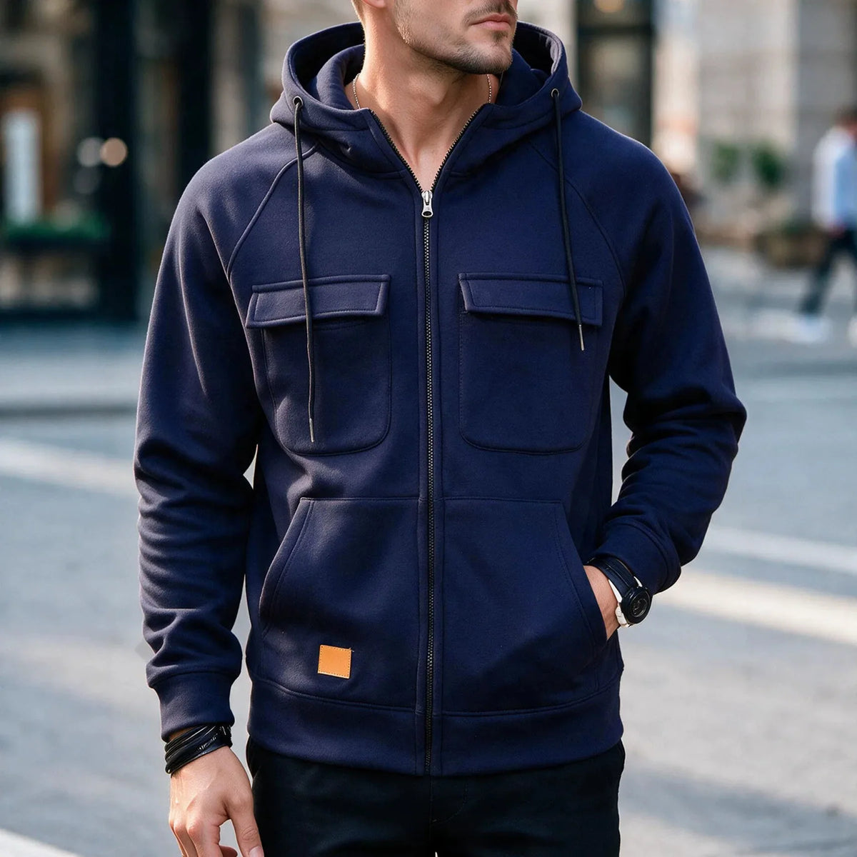 Leopold | Sudadera premium con capucha para hombre
