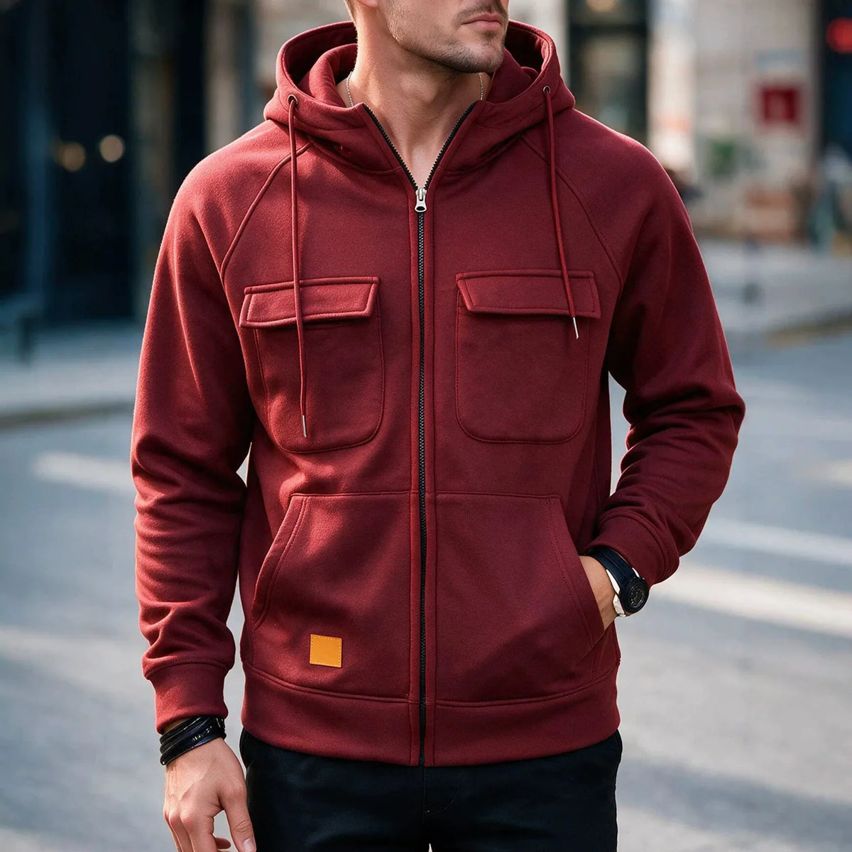 Leopold | Sudadera premium con capucha para hombre