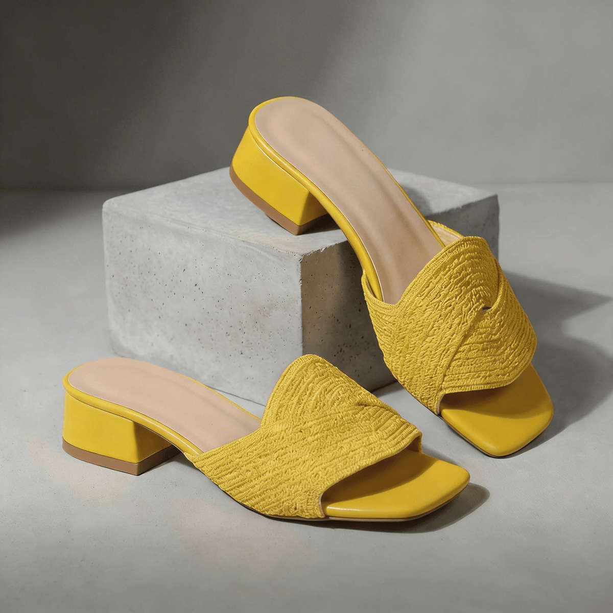 LEVETI WOVEN HEEL SANDALS - ARDEN ROVE