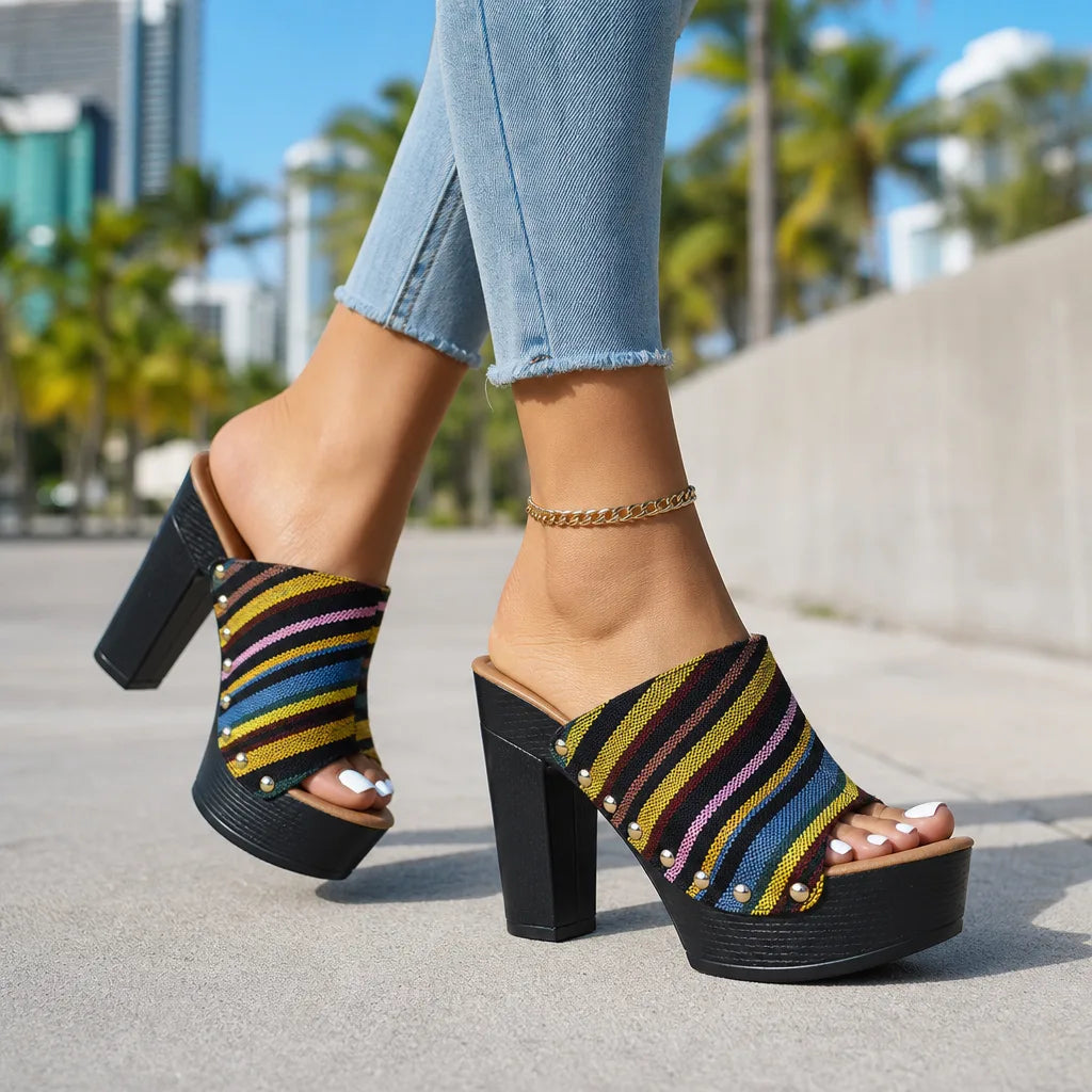 Lily | Sandalias de plataforma con destalonado para mujer