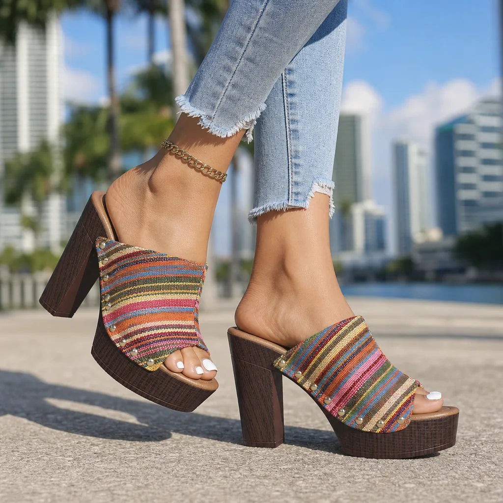 Lily | Sandalias de plataforma con destalonado para mujer