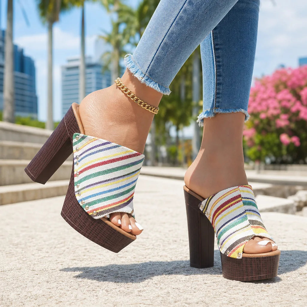 Lily | Sandalias de plataforma con destalonado para mujer