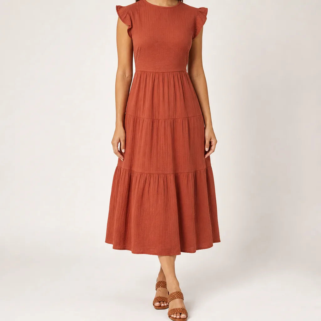Linnet | Vestido de Mulher Sem Mangas em Camadas