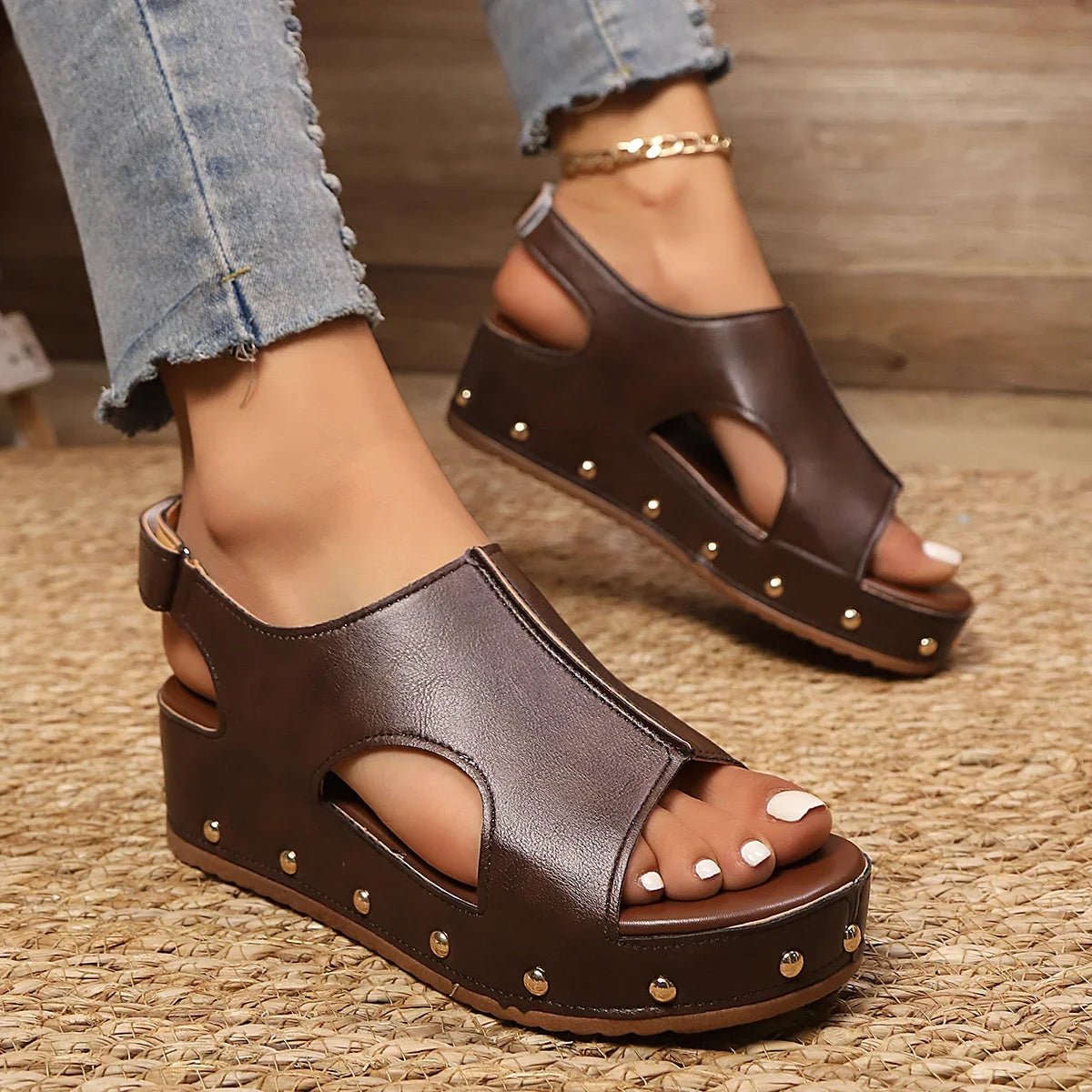 LOREN STUDDED SANDALS - ARDEN ROVE