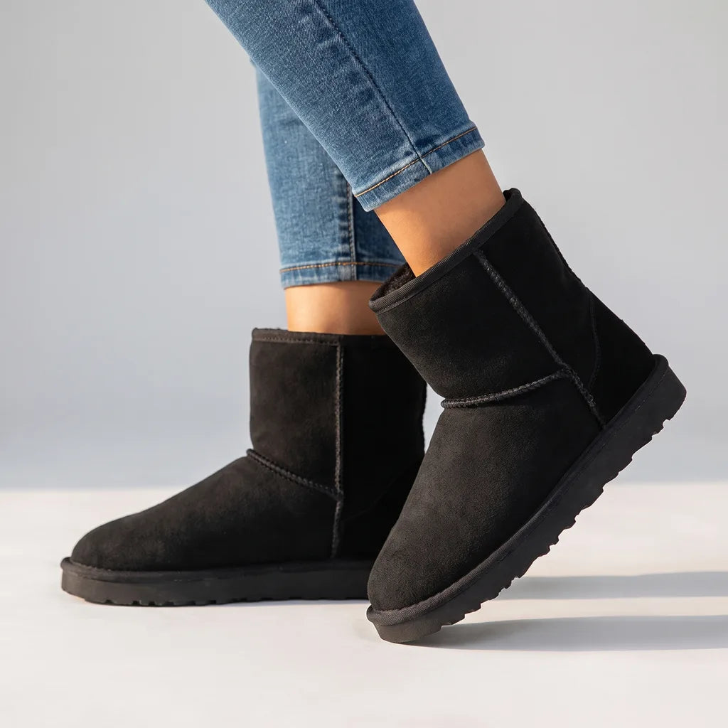 Lucille | Botas de invierno de cuero para mujer
