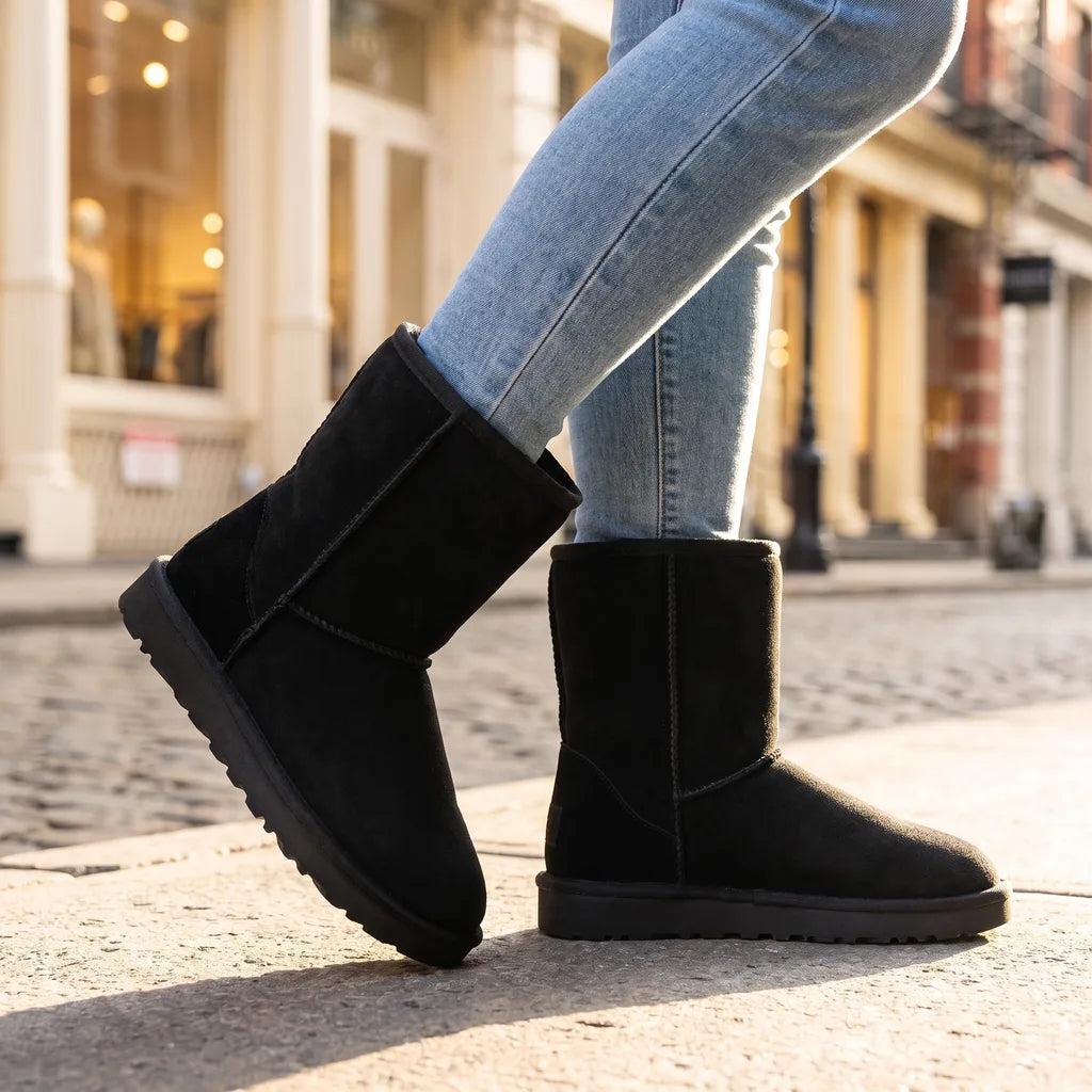 Lucille | Botas de invierno de cuero para mujer