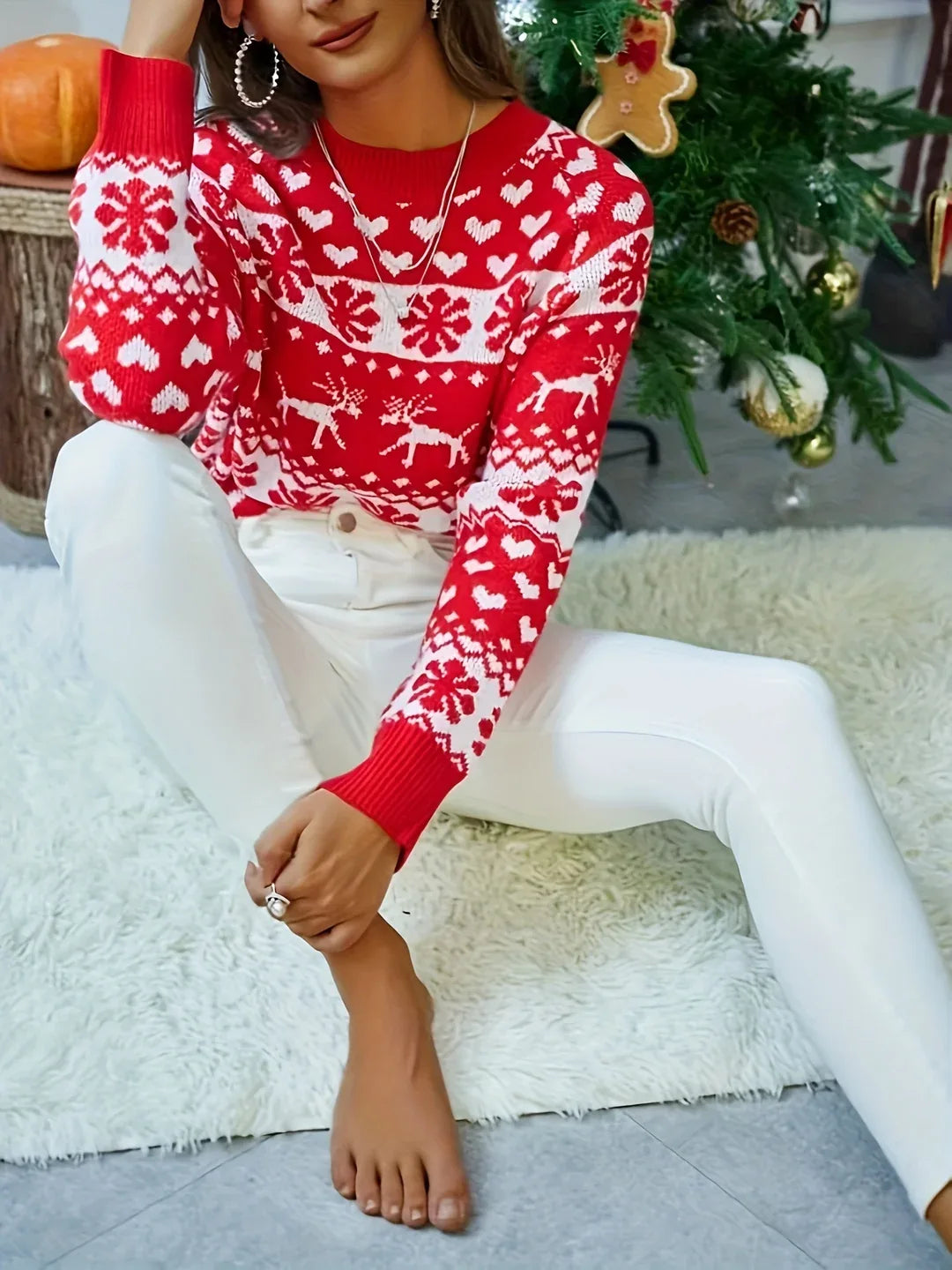 Mabel | Feestelijke Fair Isle-trui voor dames
