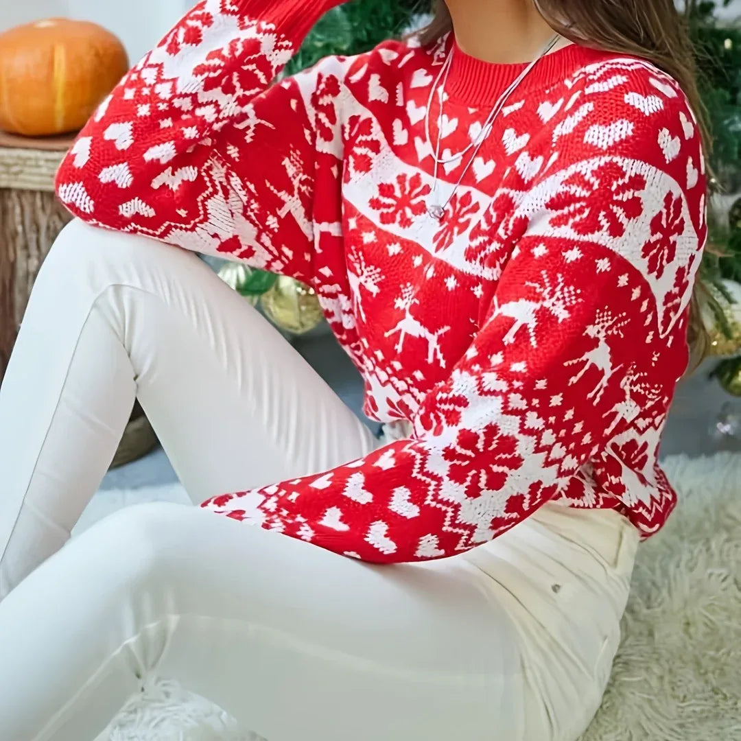 Mabel | Feestelijke Fair Isle-trui voor dames
