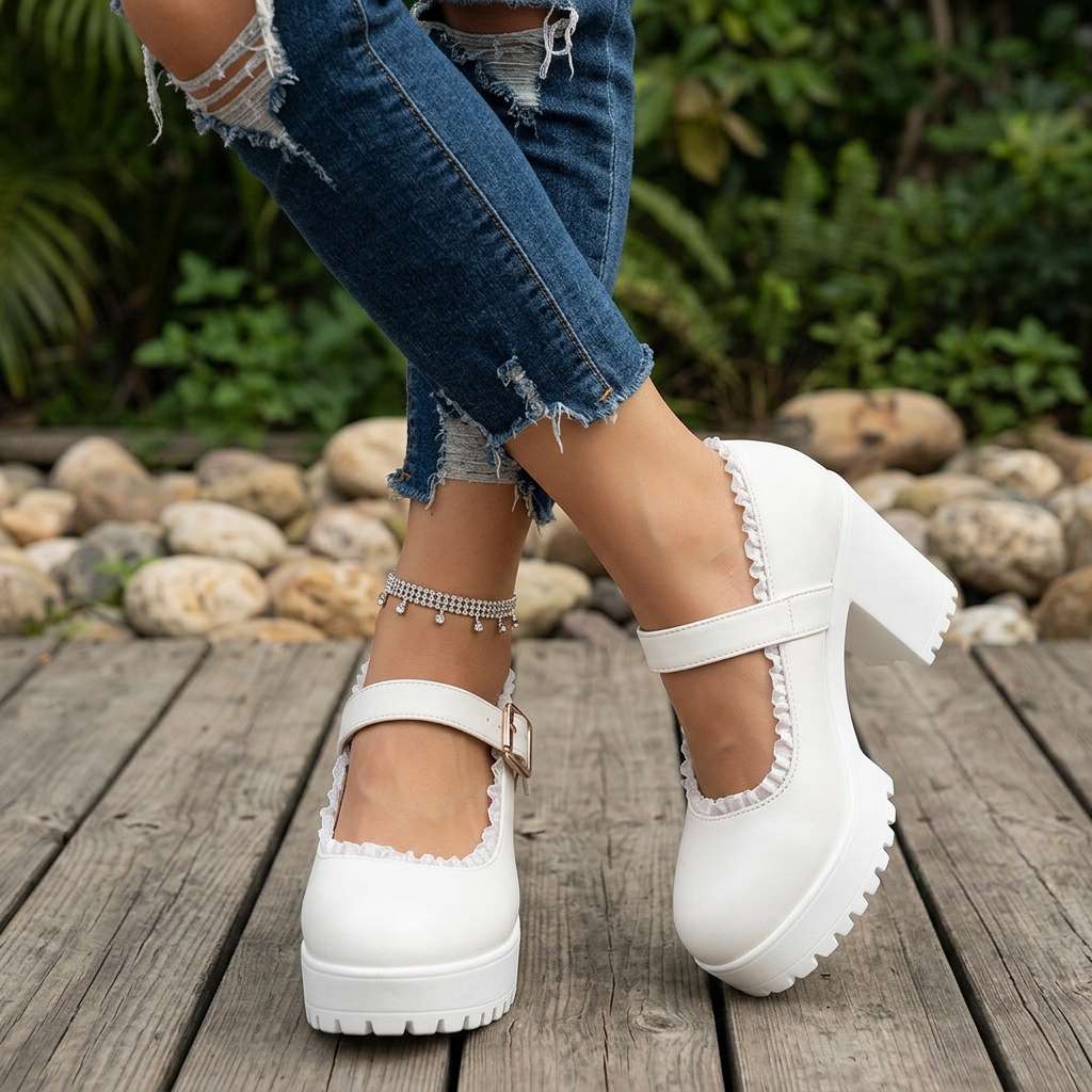 Bonnie | Mocassins Mary Jane à boucles pour femme