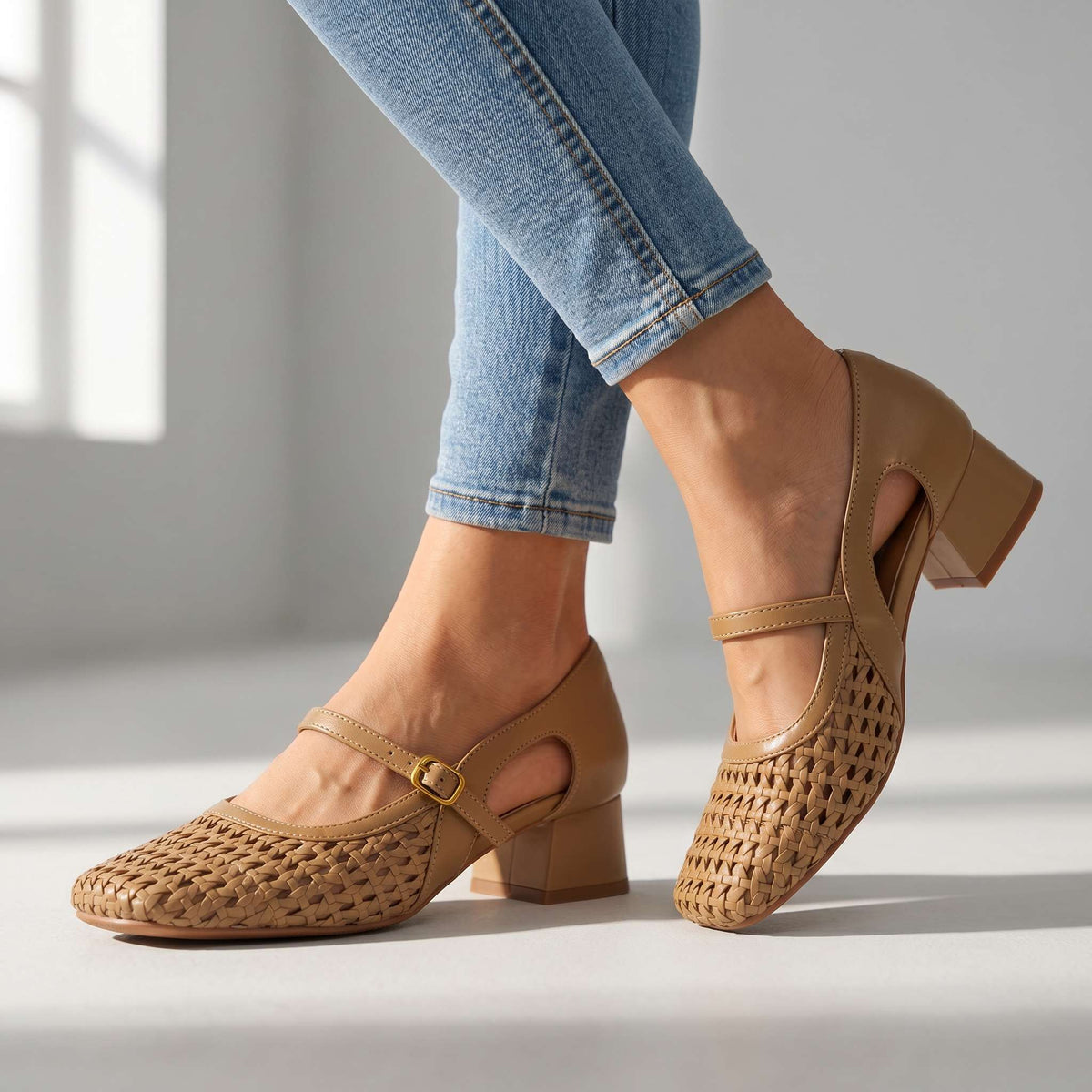 Fiona | Mocassins à boucle pour femme