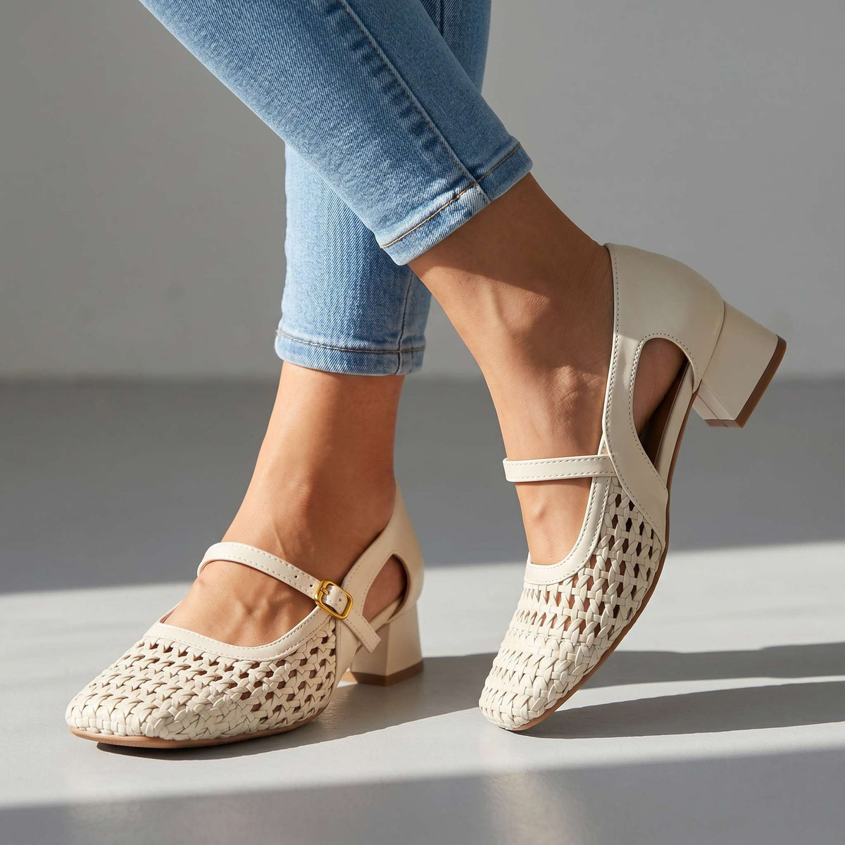 Fiona | Mocassins à boucle pour femme