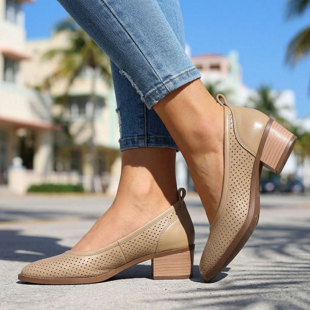 Delaney pumpskor i slip-on-modell