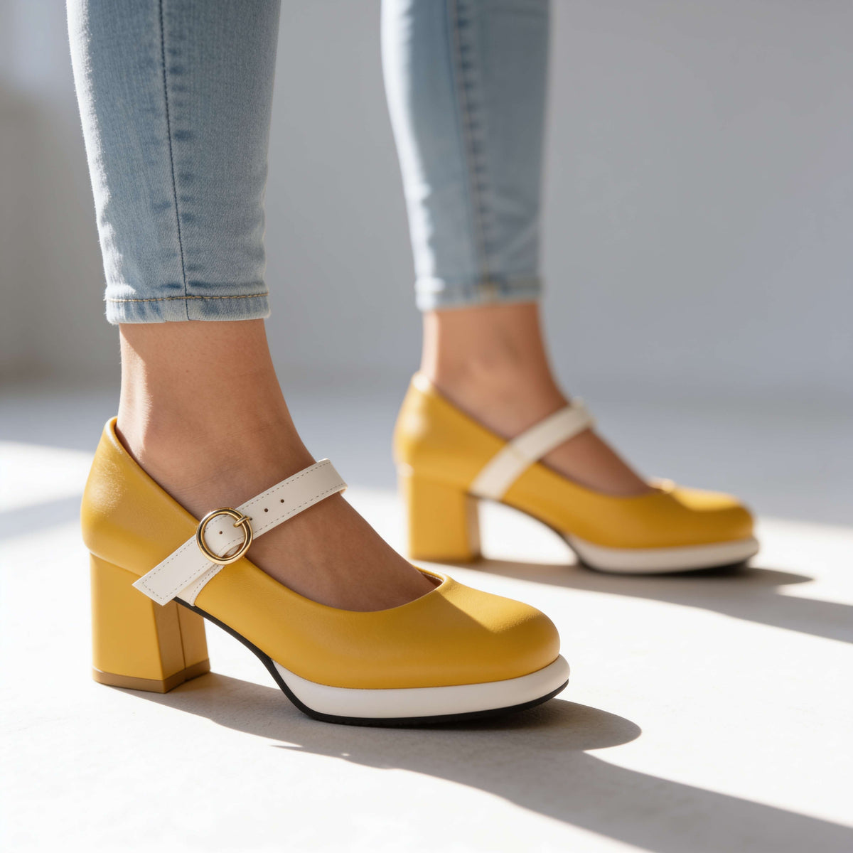 Jasmine | Women's Buckle Mary Jane Loafers