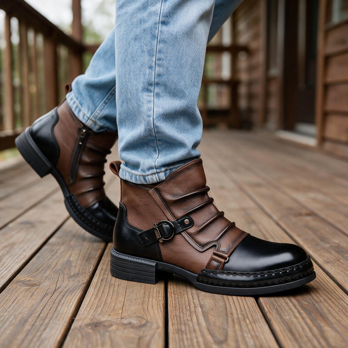 Andrew | Botas de otoño con hebilla para hombre