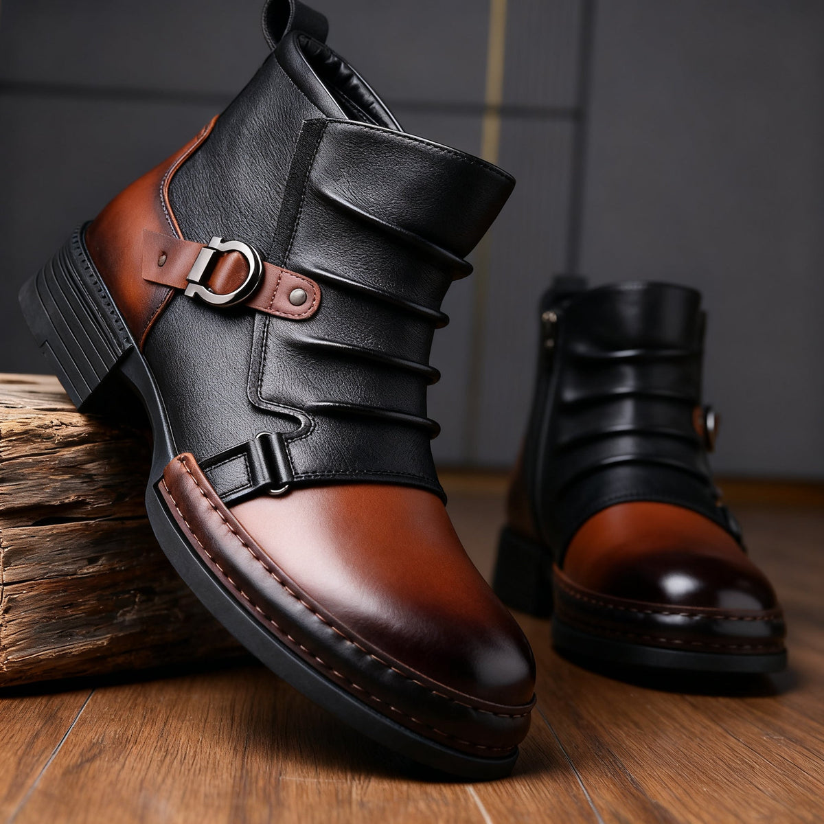 Andrew | Botas de otoño con hebilla para hombre