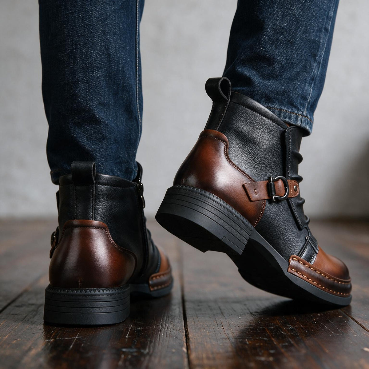 Andrew | Botas de otoño con hebilla para hombre