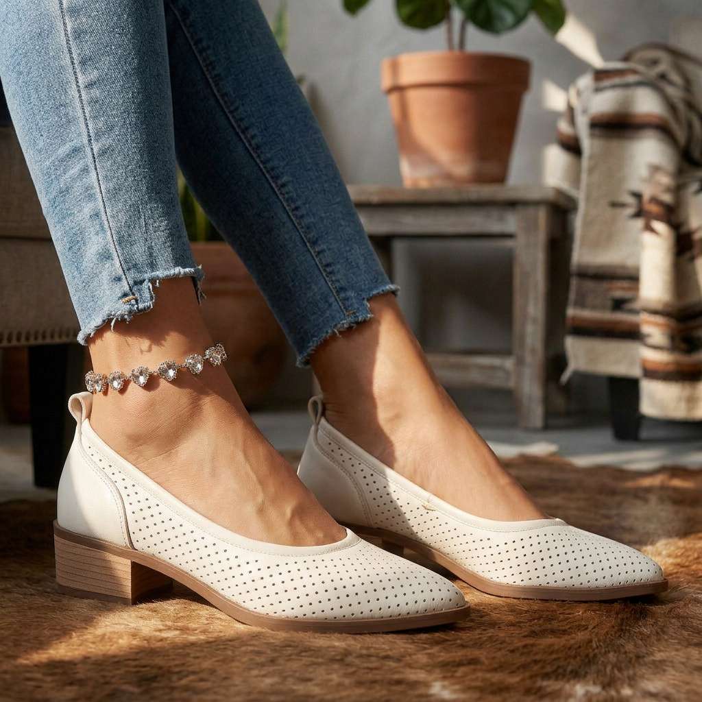 Delaney pumpskor i slip-on-modell