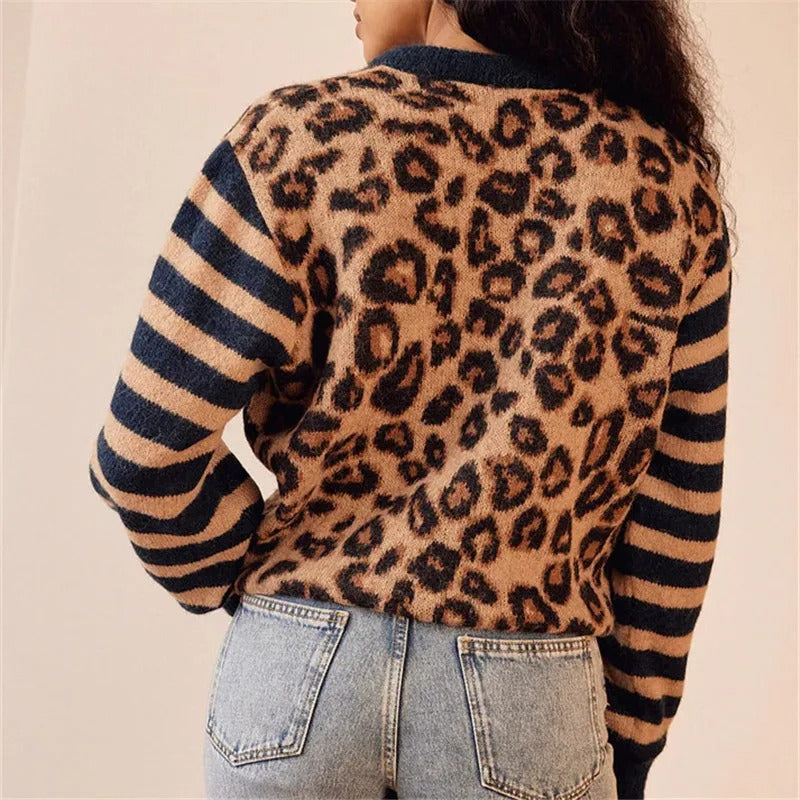 Suéter de leopardo Ferocia
