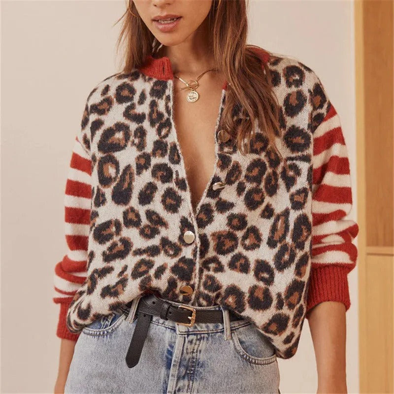 Suéter de leopardo Ferocia