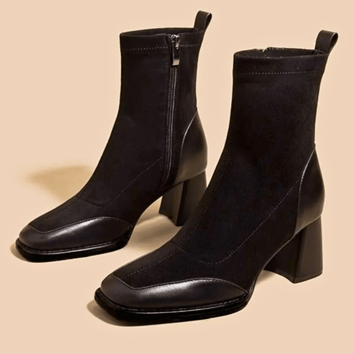 Maison Leather Ankle Boots - ARDEN ROVE