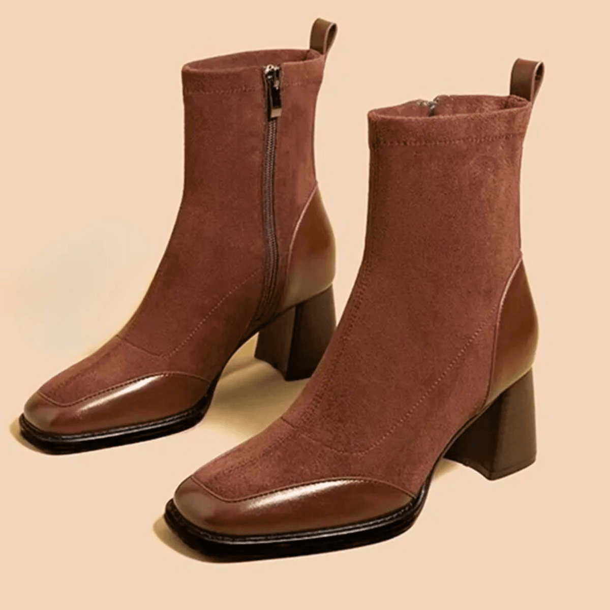 Maison Leather Ankle Boots - ARDEN ROVE