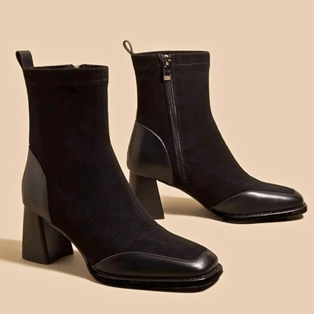 Maison Leather Ankle Boots - ARDEN ROVE